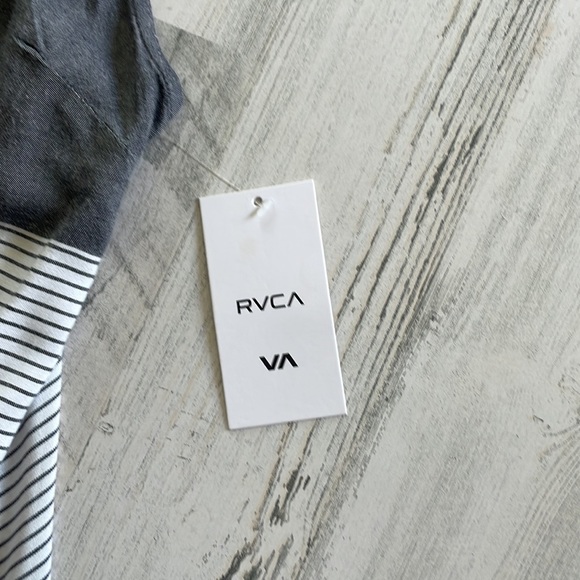 RVCA Gray and White Striped Dress - Picture 2 of 7